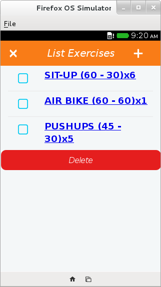 List exercises